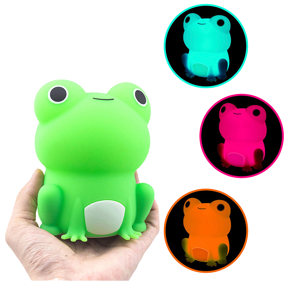 FrogGlow Frog Night Light – Soft Toy Style Night Light for Kids
