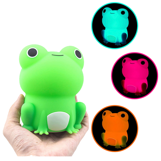 FrogGlow Frog Night Light – Soft Toy Style Night Light for Kids