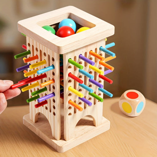 Milo’s Magic Tower – Three-in-One Wooden Stick Game