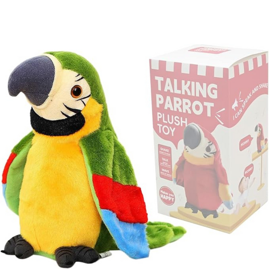 TalkieTuk Talking Parrot Plush – Soft Toddler Toy