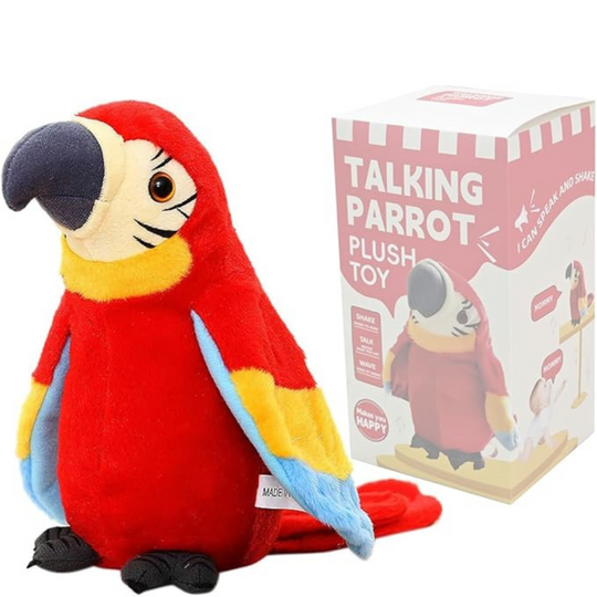 TalkieTuk Talking Parrot Plush – Soft Toddler Toy