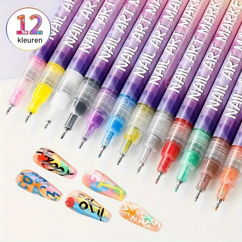 MagicMilo Kids Nail Art Pens – Washable Nail Design Kit for Kids Toy