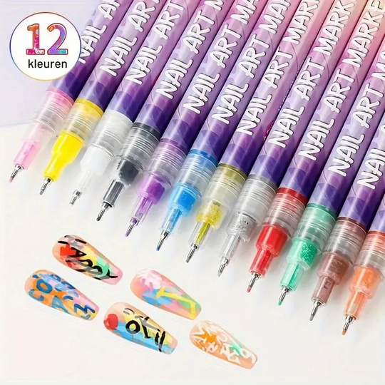 MagicMilo Kids Nail Art Pens – Washable Nail Design Kit for Kids Toy
