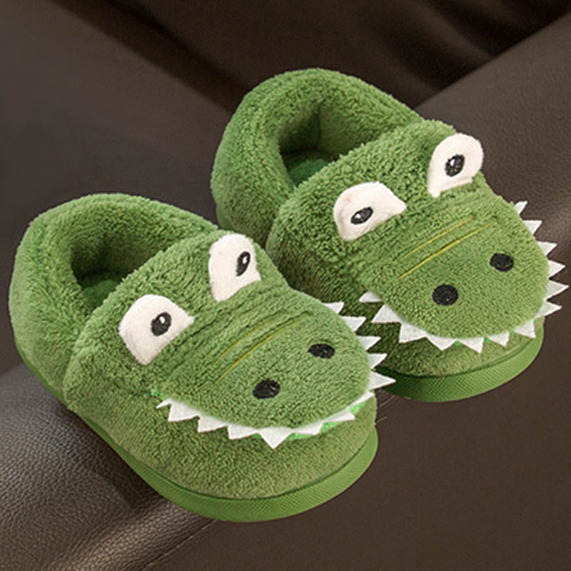 CrocoStep Kids Crocodile Slippers – Plush Toy Slippers