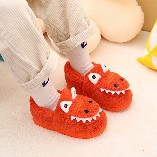 CrocoStep Kids Crocodile Slippers – Plush Toy Slippers