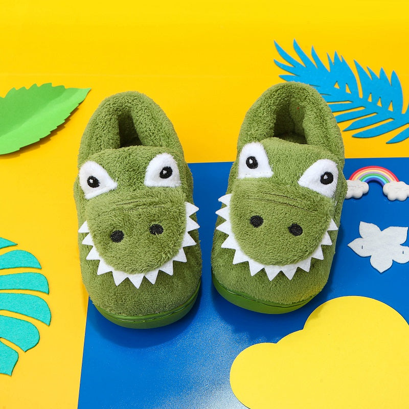 CrocoStep Kids Crocodile Slippers – Plush Toy Slippers