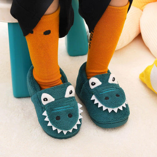 CrocoStep Kids Crocodile Slippers – Plush Toy Slippers