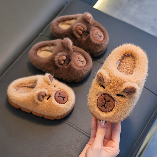 CozyCritter Kids Animal Slippers – Plush Kids Toy Slippers