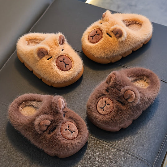 CozyCritter Kids Animal Slippers – Plush Kids Toy Slippers