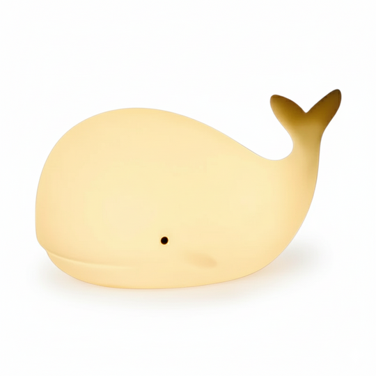 CozyWhale Night Light – Soft Toy Whale Lamp