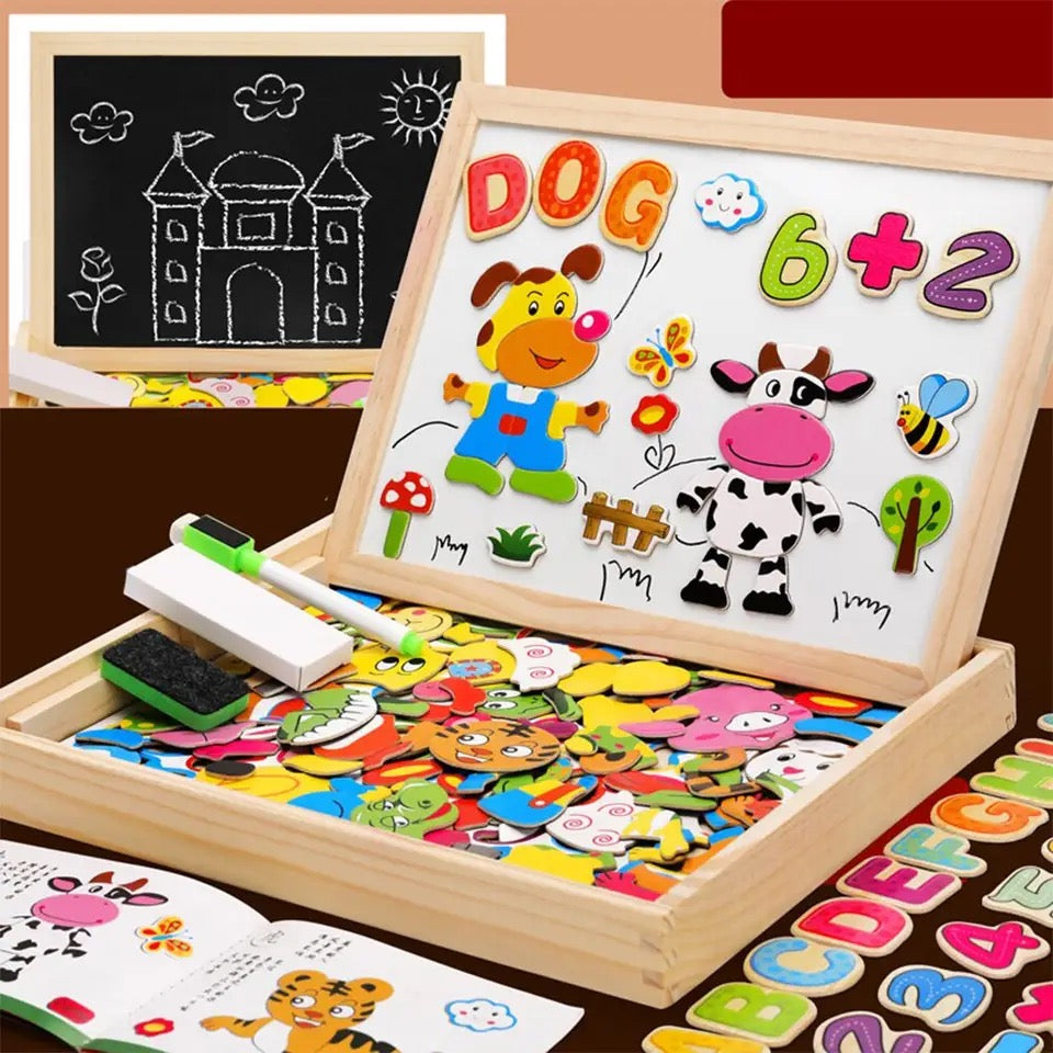 DoodleDesk Montessori 2-in-1 Drawing Table – Creative Kids Toy