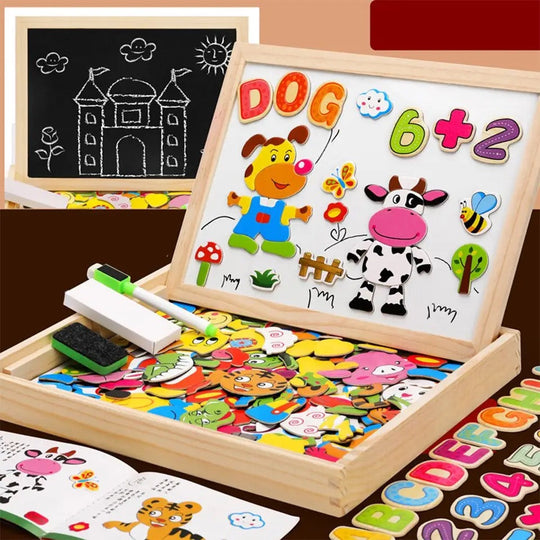 DoodleDesk Montessori 2-in-1 Drawing Table – Creative Kids Toy
