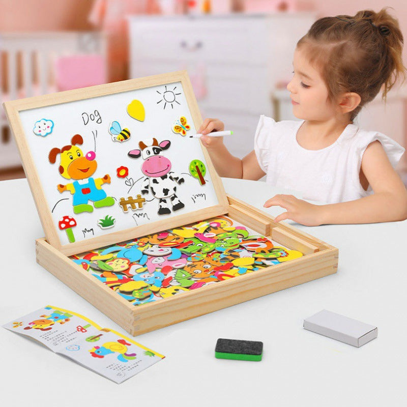 DoodleDesk Montessori 2-in-1 Drawing Table – Creative Kids Toy