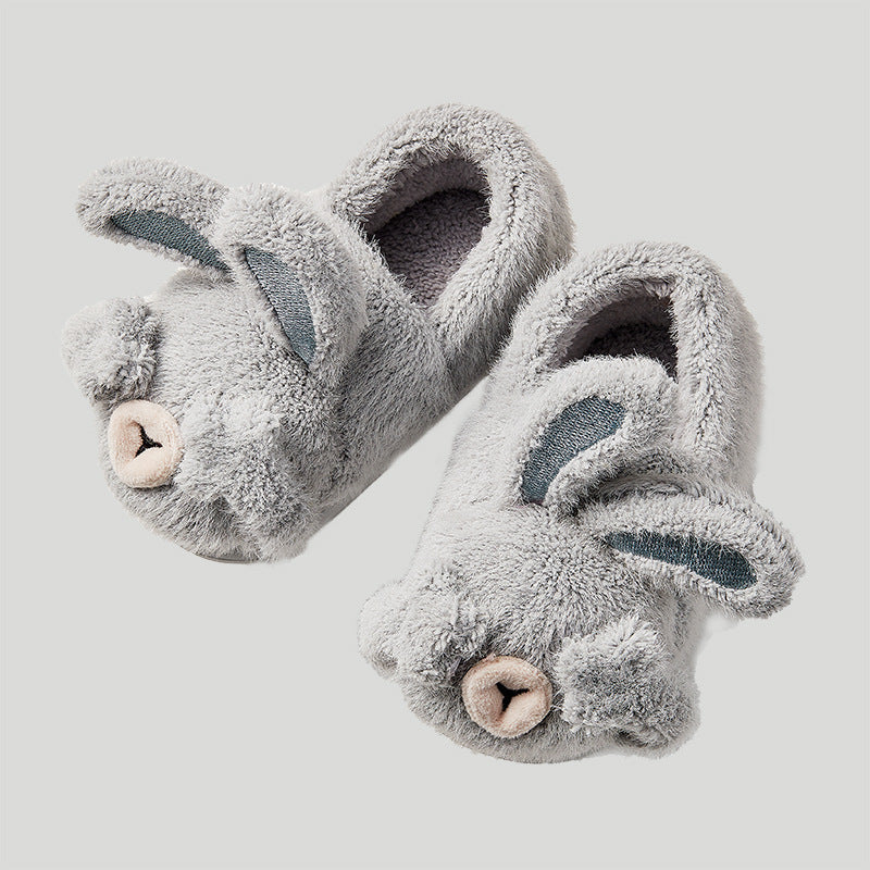 FluffyBunny Bunny Slippers – Kids Plush Non-Slip House Shoes