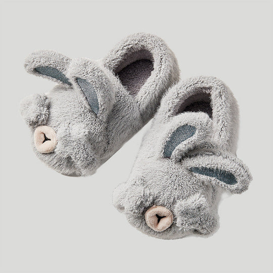 FluffyBunny Bunny Slippers – Kids Plush Non-Slip House Shoes