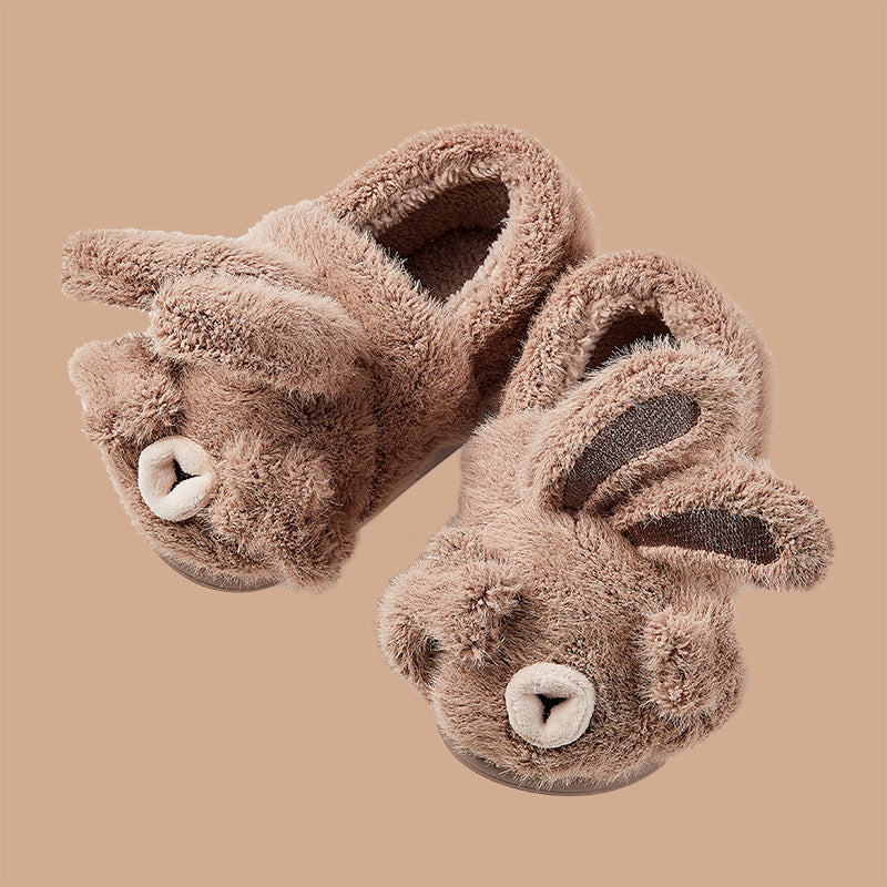 FluffyBunny Bunny Slippers – Kids Plush Non-Slip House Shoes