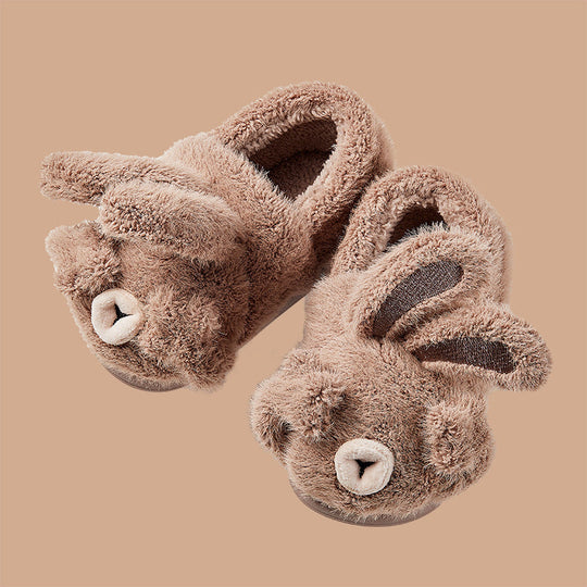 FluffyBunny Bunny Slippers – Kids Plush Non-Slip House Shoes
