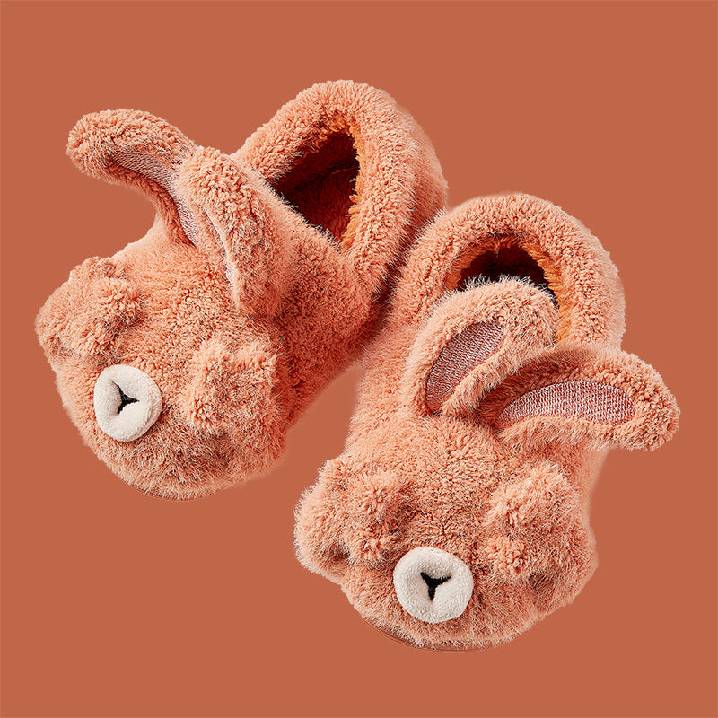 FluffyBunny Bunny Slippers – Kids Plush Non-Slip House Shoes