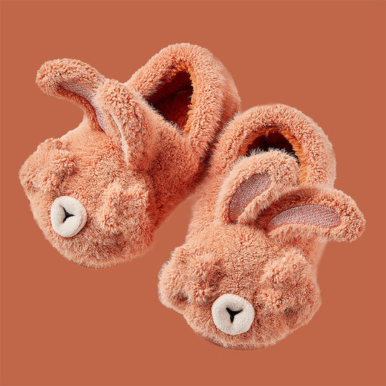 FluffyBunny Bunny Slippers – Kids Plush Non-Slip House Shoes