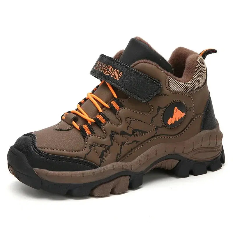 TrailTrek Kids Hiking Boots – Waterproof Outdoor Walking Shoes