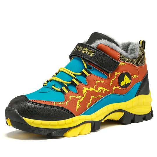 TrailTrek Kids Hiking Boots – Waterproof Outdoor Walking Shoes