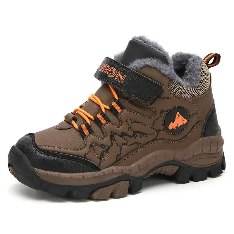 TrailTrek Kids Hiking Boots – Waterproof Outdoor Walking Shoes