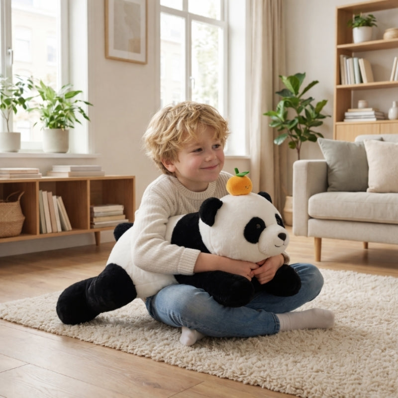 Amelie   Lying Panda Plush Toy — Baby Soft Toy