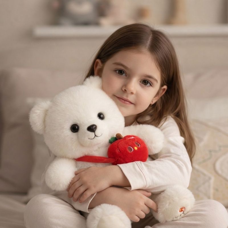 Avelina — White Apple Bear (35cm)