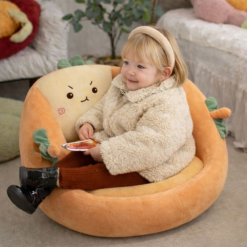 Beata Carrot Seat Plush Toy — Baby Soft Toy