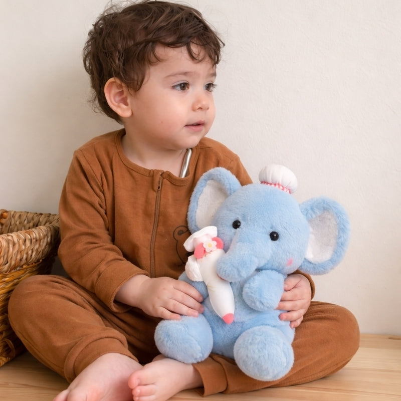 Bianca Chef Elephant Plush Toy — Baby Soft Toy