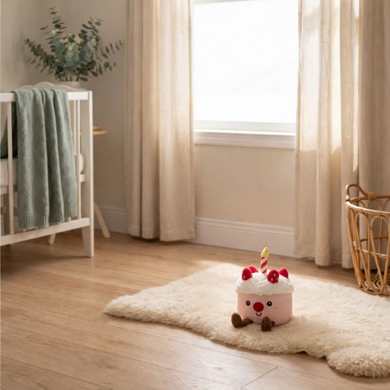 Eva Strawberry Cake Plush Toy — Baby Soft Toy