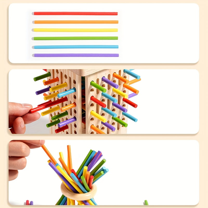 Milo’s Magic Tower – Three-in-One Wooden Stick Game