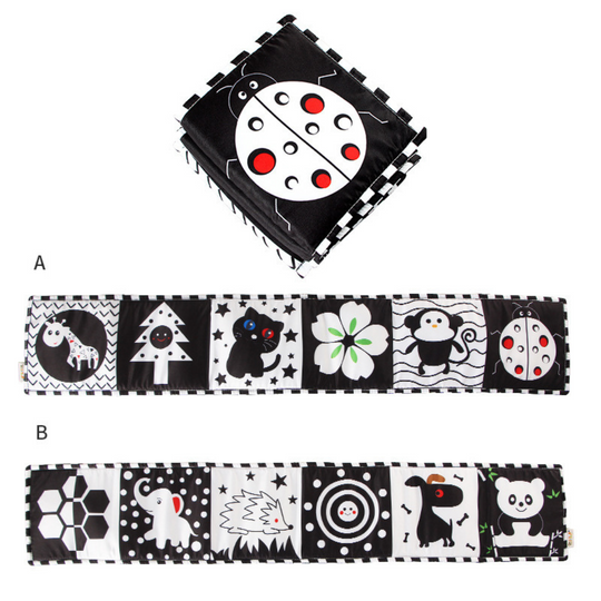 ContrastBook – Montessori High Contrast Baby Book