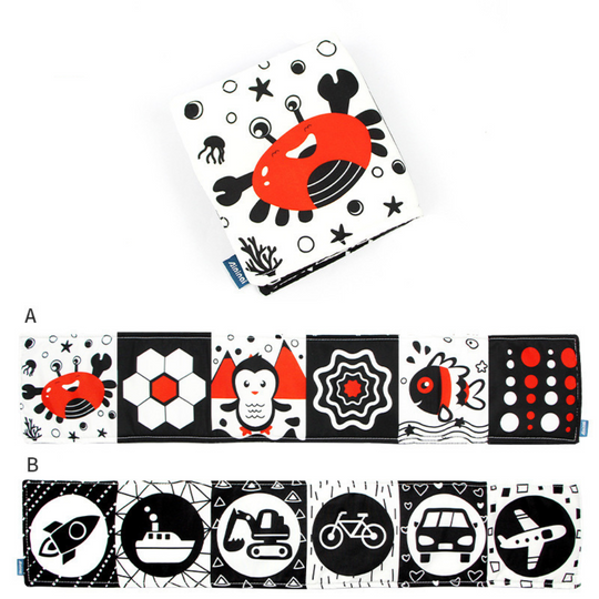 ContrastBook – Montessori High Contrast Baby Book