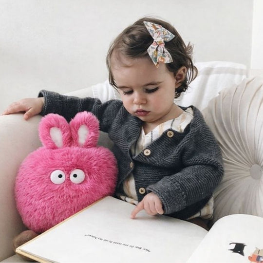 Freya Fluffy Rabbit Plush Toy — Baby Soft Toy