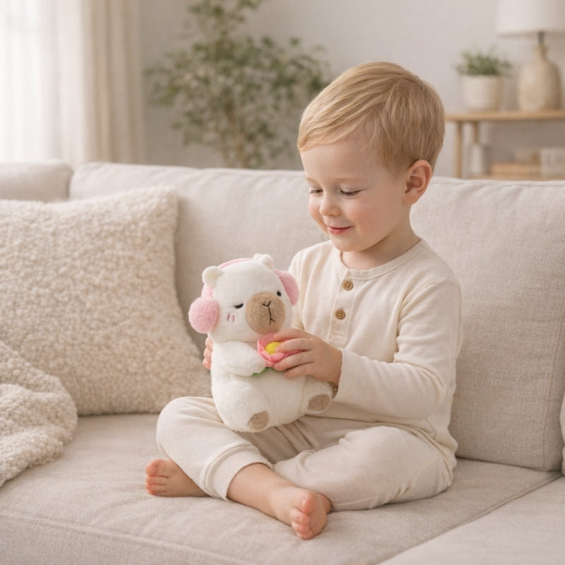 Ilona White Capybara Plush Toy — Kids Toy