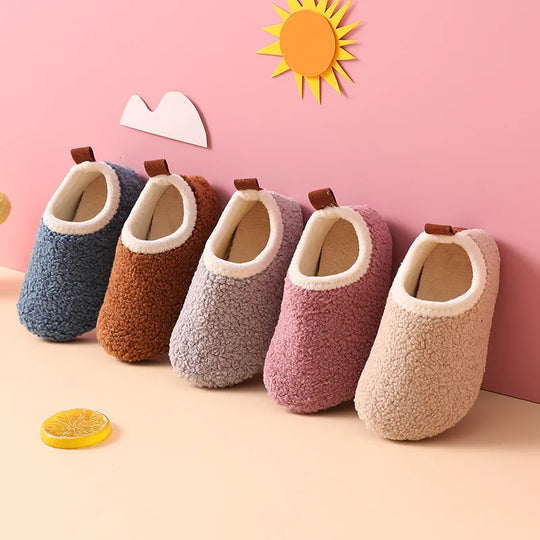 WoolyWalks Kids Wool Slippers – Soft Kids Toy Slippers