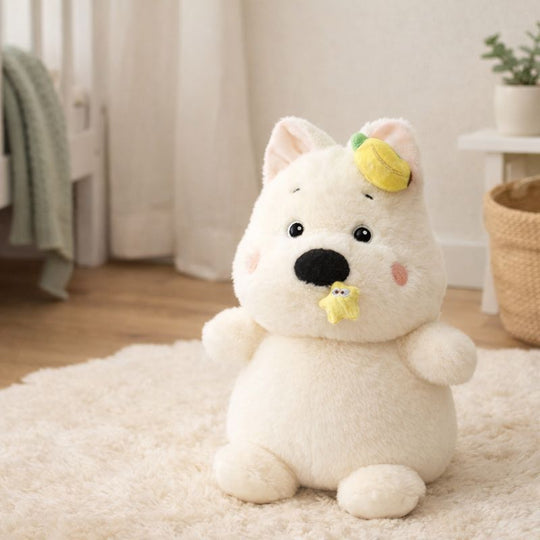 Irena Snowy Puppy Plush Toy — Baby Soft Toy
