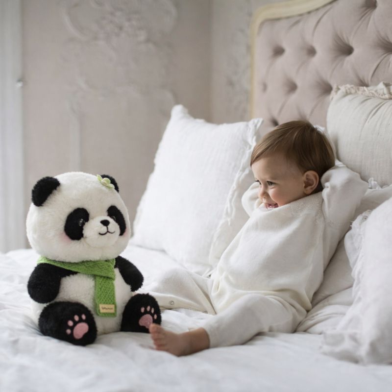 Kajsa — Green Scarf Panda (28cm)