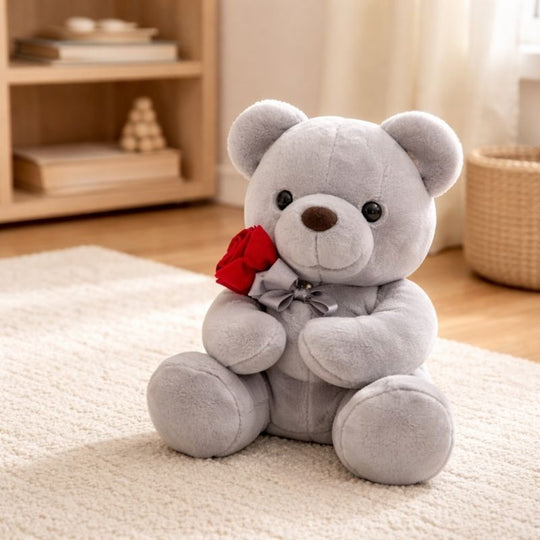 Katerina — Grey Rose Bear (23cm)