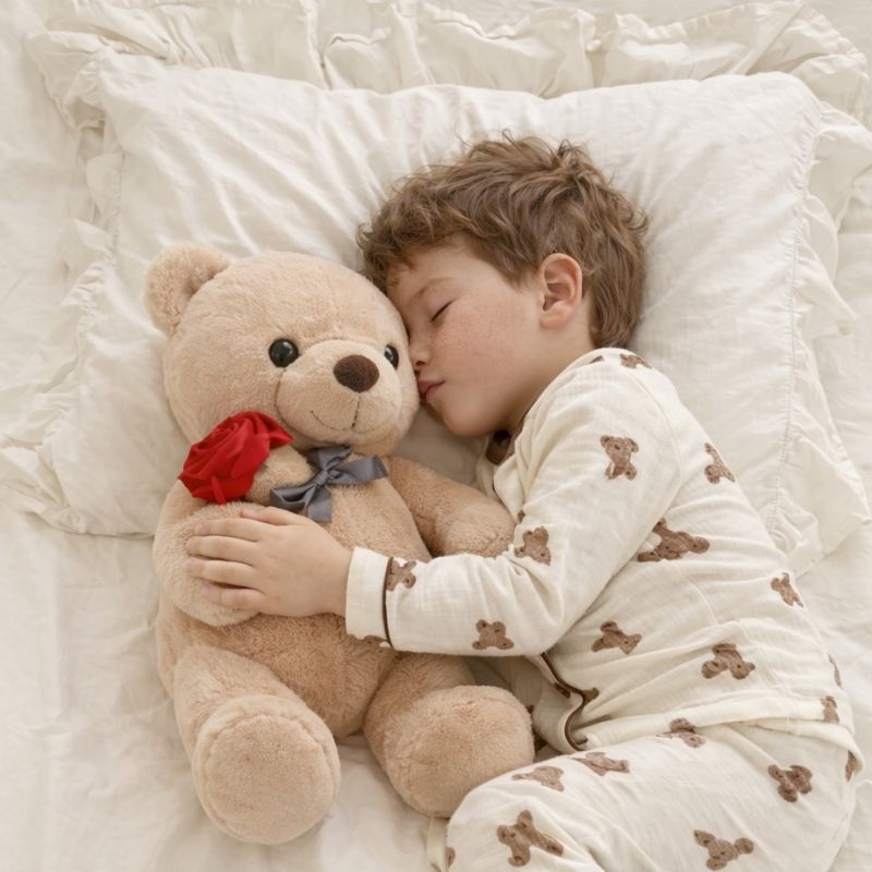 Lavinia — Brown Rose Bear (45cm)