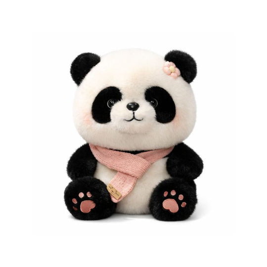 Linnea — Pink Scarf Panda (35cm)
