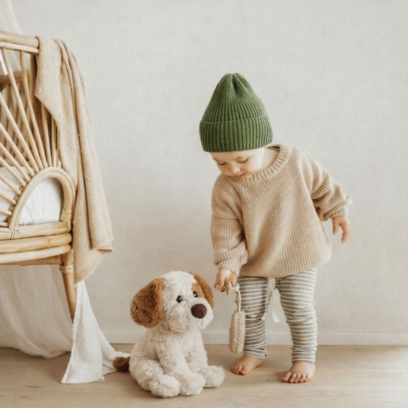 Mirela Cozy Puppy Plush Toy — Baby Soft Toy