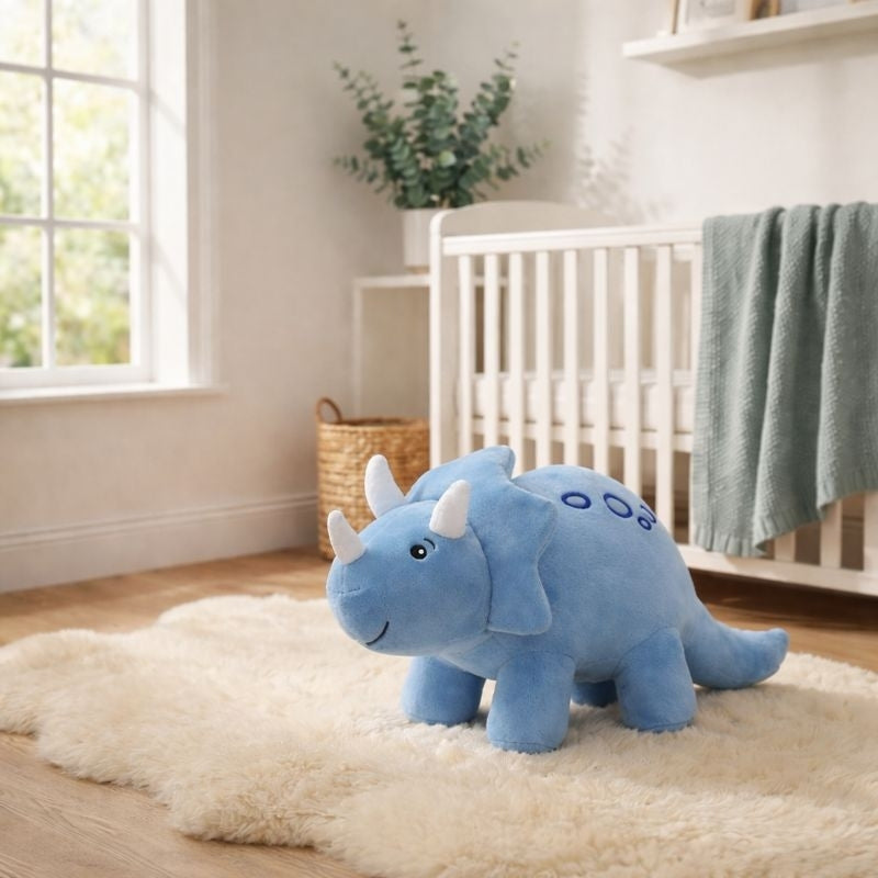 Lotte Triceratops Dinosaur Plush Toy — Baby Soft Toy