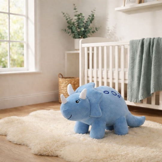 Lotte Triceratops Dinosaur Plush Toy — Baby Soft Toy