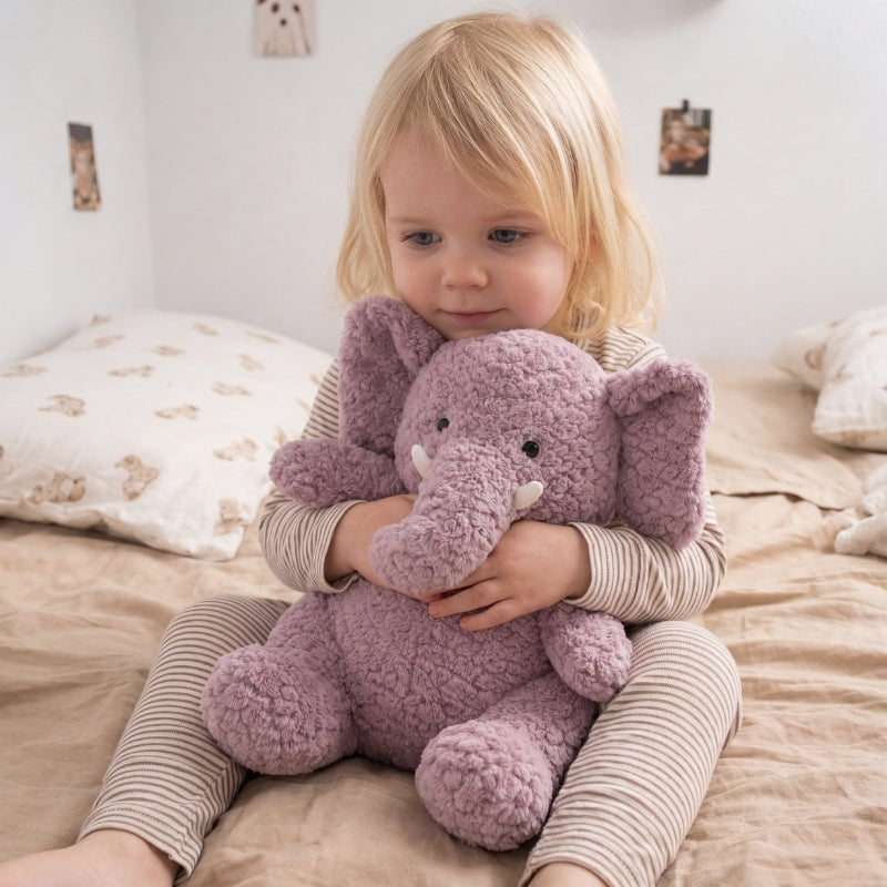 Stefan Fluffy Elephant Plush Toy — Animal Kids Toy