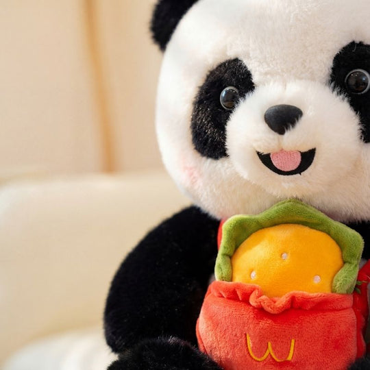 Nina Burger Panda Plush Toy for Kids — Stuffed Animal