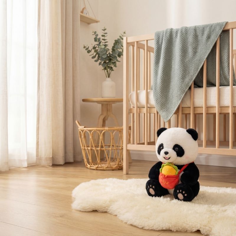 Nina Burger Panda Plush Toy for Kids — Stuffed Animal