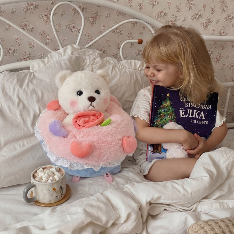 Orina Bear Bouquet Plush Toy —  Animal Soft Toy for Kids