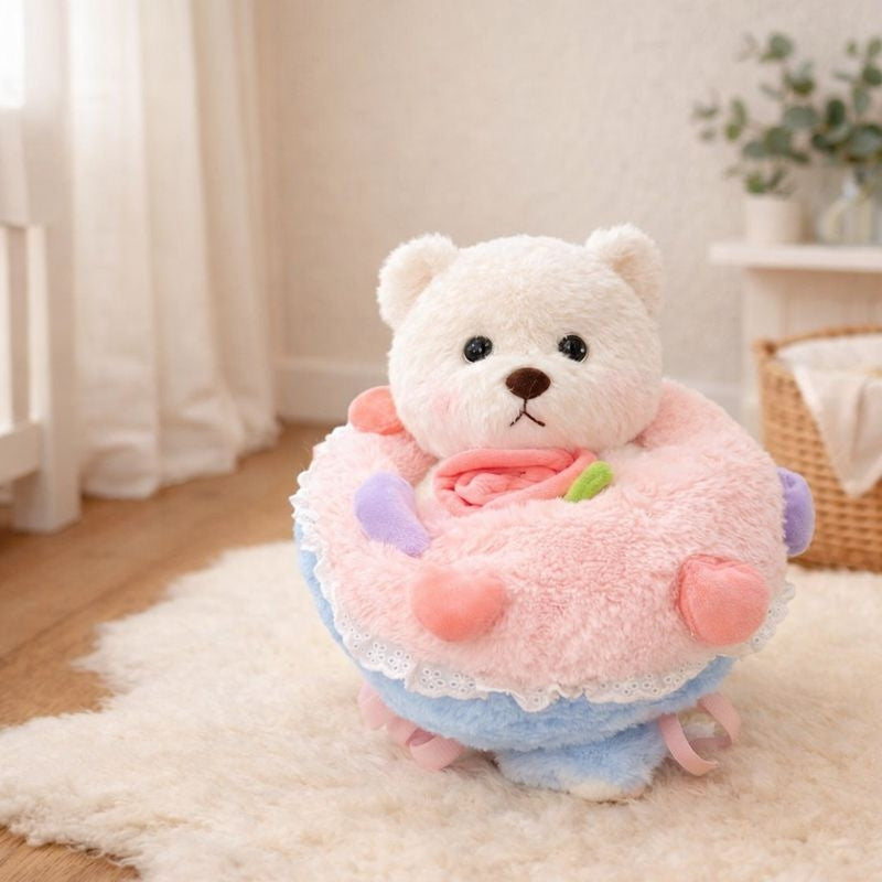 Orina Bear Bouquet Plush Toy —  Animal Soft Toy for Kids